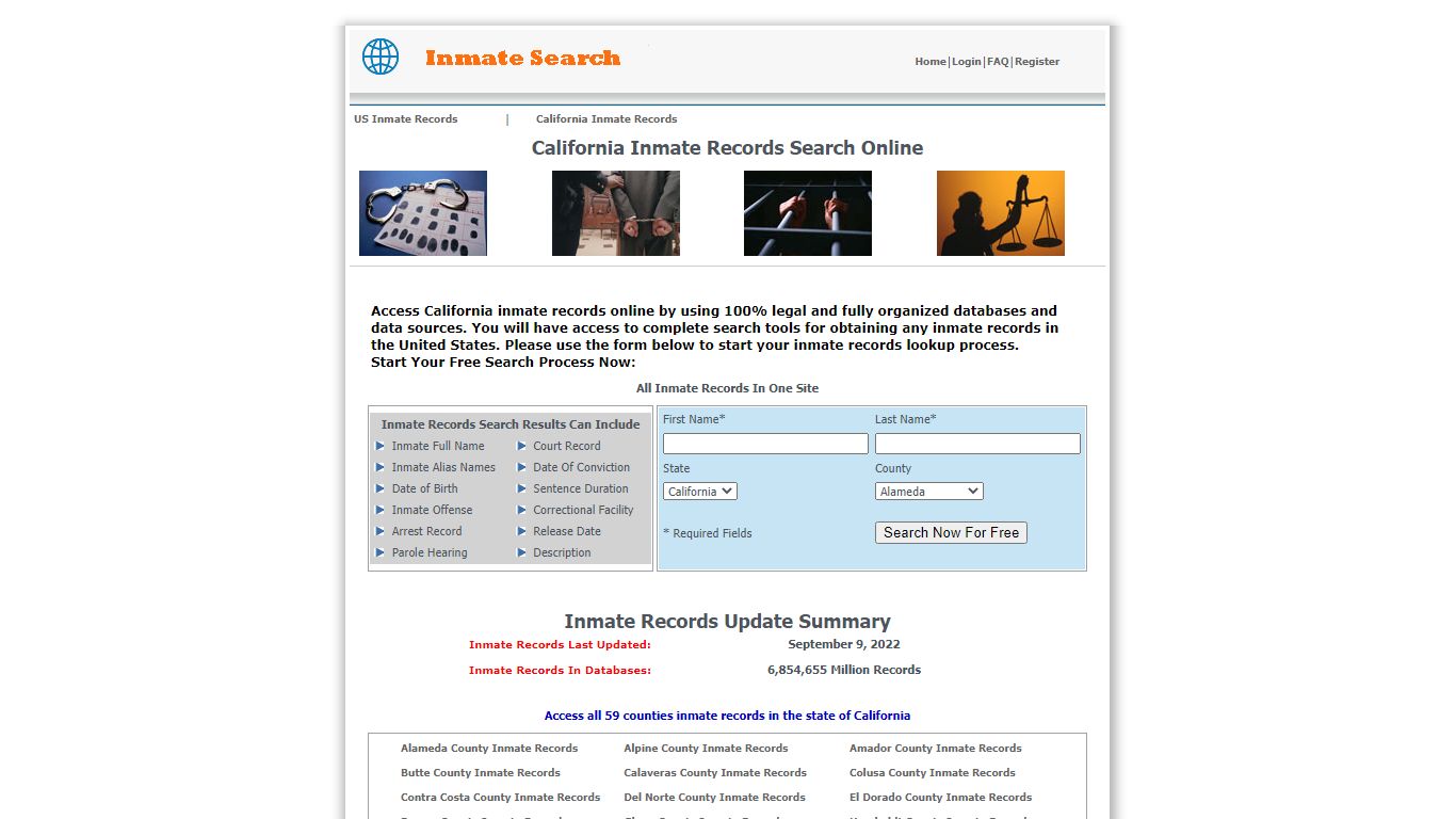 California Inmate Records Search - CA Inmate Records